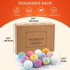 70G explosive bath salt balls, bubble bath balls, bath salt balls, 12 sets of bath balls wholesale, bathtub aromatherapy Specification image